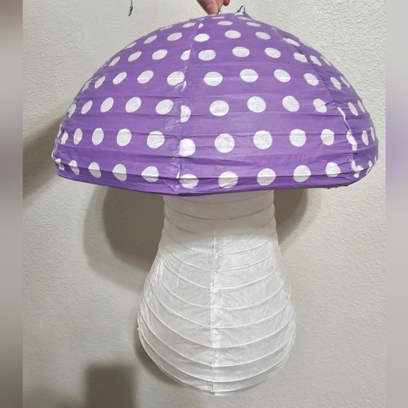 Mushroom Hanging Paper Lantern Cute Room Decor - Picture 2 of 4